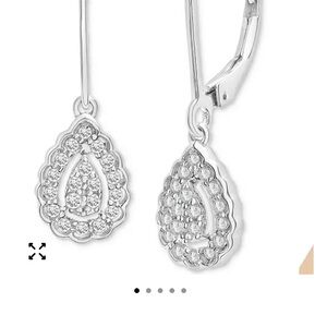 Macy's diamond drop earrings